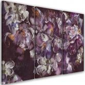 Leinwandbild 3 teilig, Iris Blume 