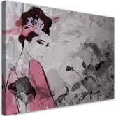 Leinwandbild, Japanische Geisha 