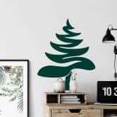 Muursticker Moderne Kerstboom 