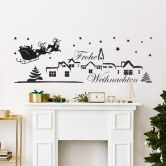 Wandtattoo Weihnachtslandschaft 1 