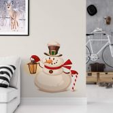 Sticker mural - Bonhomme de neige (vintage) 
