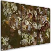 Leinwandbild 3 teilig, Iris Blume 