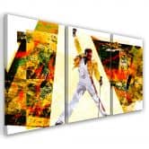 Leinwandbild 3-teilig, Freddie Mercury 