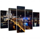 Canvasdoek 5-delig, Dombrug van Keulen, 