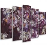 Leinwandbild 5 teilig, Iris Blume 