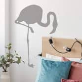 Sticker mural - Flamant Silhouette 