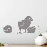 Wandtattoo Küken aus dem Ei 