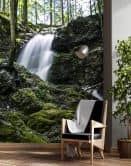 Fototapete, Wasserfall im Wald 