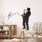 Wandtattoo Saxophone 