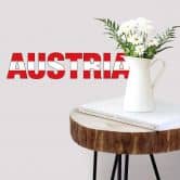 Wandtattoo Austria Schriftzug 