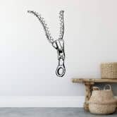 Wandtattoo Reißverschluss 