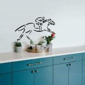 Wandtattoo Schneller Reiter 