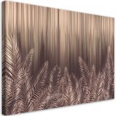 Leinwandbild, Exotische 3D Palmblätter 