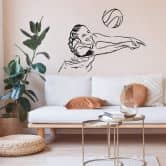 Wandtattoo Volleyball 02 
