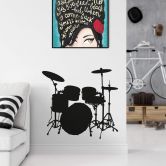 Wandtattoo Drums 