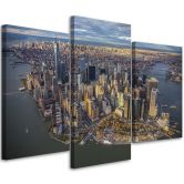 Leinwandbild 3-teilig, New York City Manhattan 
