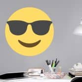 Wandtattoo Emoji Sunglasses 