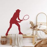 Muursticker Tennisspeelster 01 
