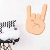 Wandtattoo Emoji Let's Rock 