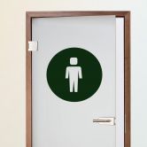 Wandtattoo Emoji WC Herren 