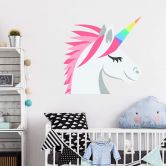 Wandtattoo Emoji Unicorn 