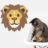 Wandtattoo Emoji Löwe 