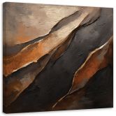 Leinwandbild Braune Textur abstrakt 3D 