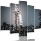 Wandbild 5-teilig, Dubai Hotel 