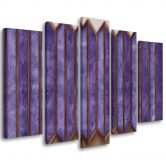 Leinwandbild 5 teilig, Buntes 3D -Fenster 