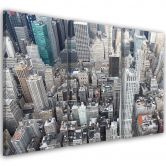 Leinwandbild 3-teilig, New York Stadt Wolkenkratzer 