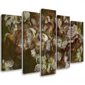 Leinwandbild 5 teilig, Iris Blume 