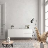 Effen behang, vliesbehang tinten beige 