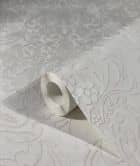 Vliestapete mit ornamentalem Damask-Motiv Grau Ornamental  