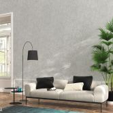 Vliestapete in Wischtechnik-look grau, pearl Struktur 