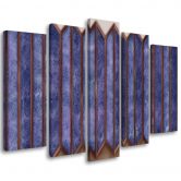 Leinwandbild 5 teilig, Buntes 3D -Fenster 