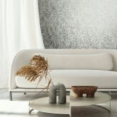 Vliestapete mit ornamentaler Betonoptik grau Ornament 