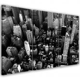 Leinwandbild 3-teilig, New York Stadt Panorama Schwarz Weiß  