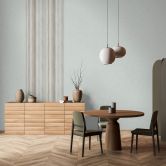 Vliestapete mit moderner Streifenoptik beige, grün Grafisch 