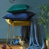 Bordüre in Blau mit Streifen für Wohnzimmer, Schlafzimmer 5,00 x 0,088 m 