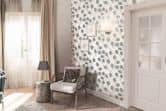 Vliestapete Grau Schwarz Weiß Floral für Wohnzimmer Schlafzimmer Küche marburg Tapete 