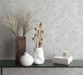 Vliestapete Grau Ornamental für Wohnzimmer Schlafzimmer Büro marburg Tapete 