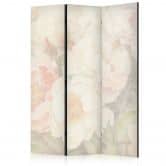 Paravent, Raumteiler freistehend, Trennwand - Blooming Peonies in Mist 