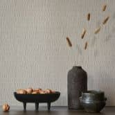 Vliestapete in strukturiertes Kachelmotiv beige, braun Textiloptik 