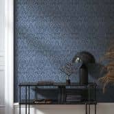 Non-woven wallpaper Ornamental Ornamental Classic matt in blue  