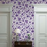 Non-woven wallpaper leaves, tendrils floral nature matt in gray  