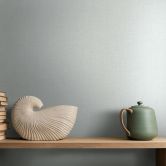 Vliestapete Textil, Struktur Uni Modern matt in Grau 