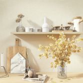 Vliestapete Textil, Struktur Uni Modern matt in Beige 