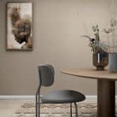 Non-woven wallpaper textile, textured plain modern matt in brown 