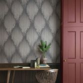 Vliestapete Strass Streifen Modern in Grau - Papis Loveday  