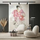 Wall Mural Woman, Art Crush Designer in Colorful 2,70 x 1,98m 